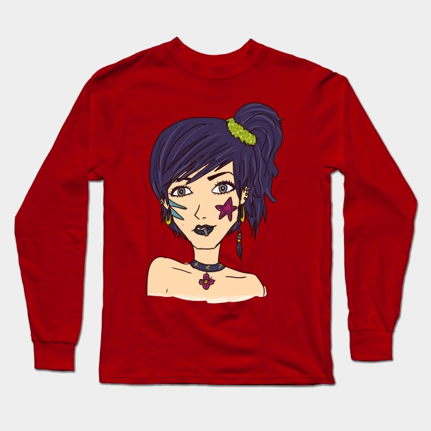 Starla Anne Long Sleeve T-Shirt by kaela